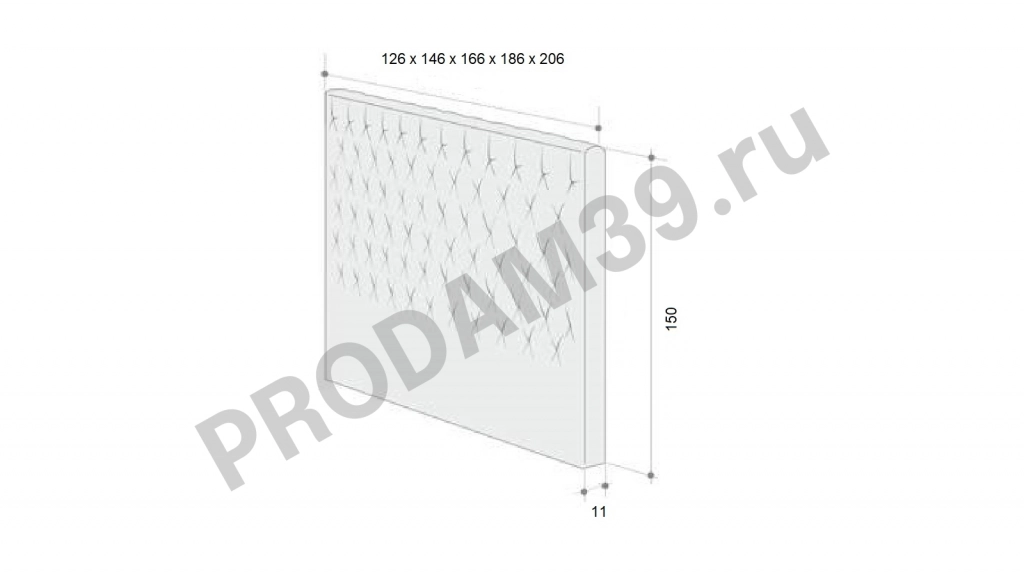 Изголовье Ashly, 120