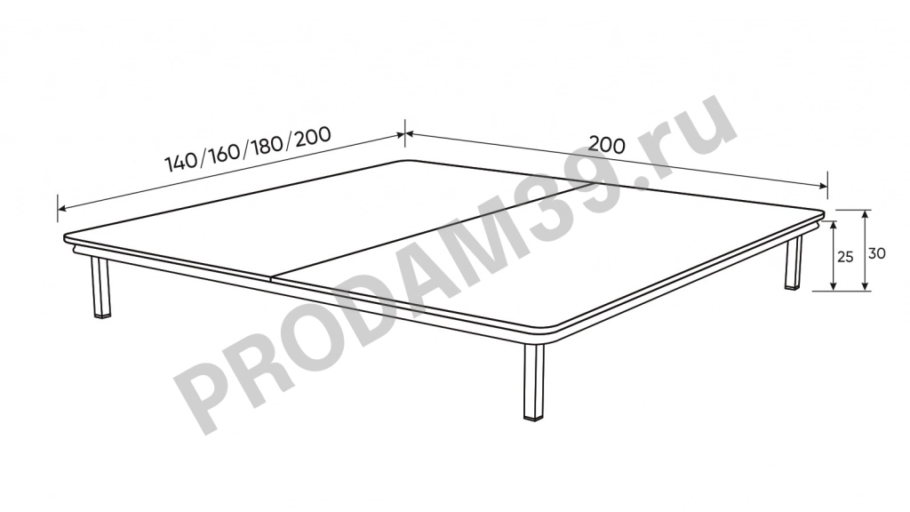 Основание Plato, 140*200