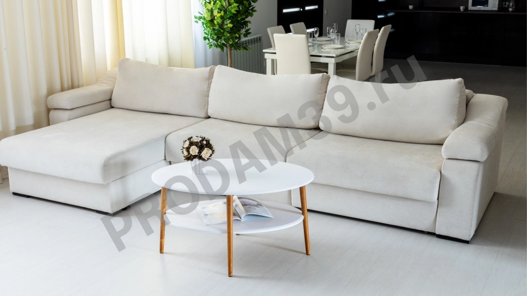 Журнальный стол El, цвет Белый, В48*Ш90*Г60