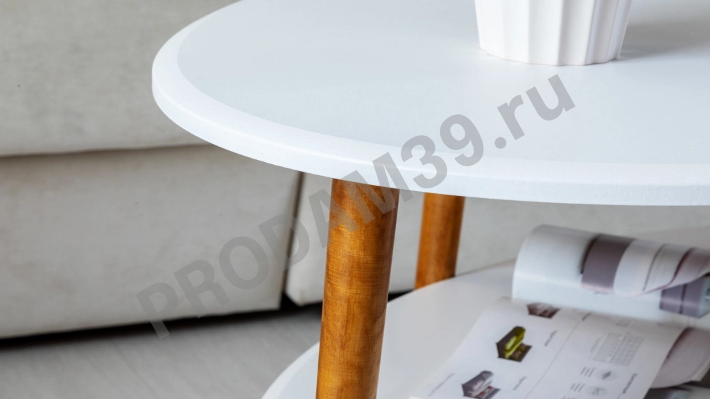 Журнальный стол El, цвет Белый, В48*Ш90*Г60