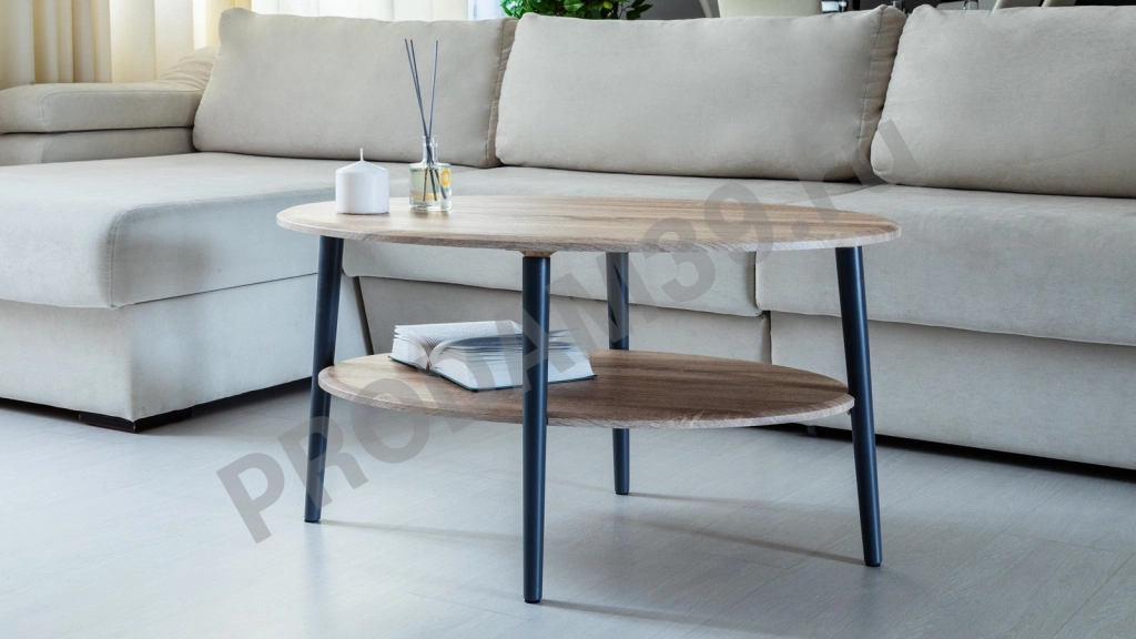 Журнальный стол El, цвет Дуб, В48*Ш90*Г60