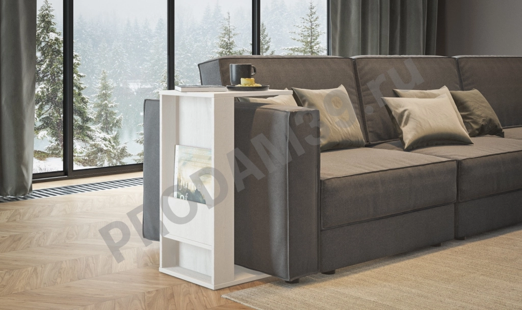 Стол Coffic, цвет Белый, В71,6*Ш40*Г35 см