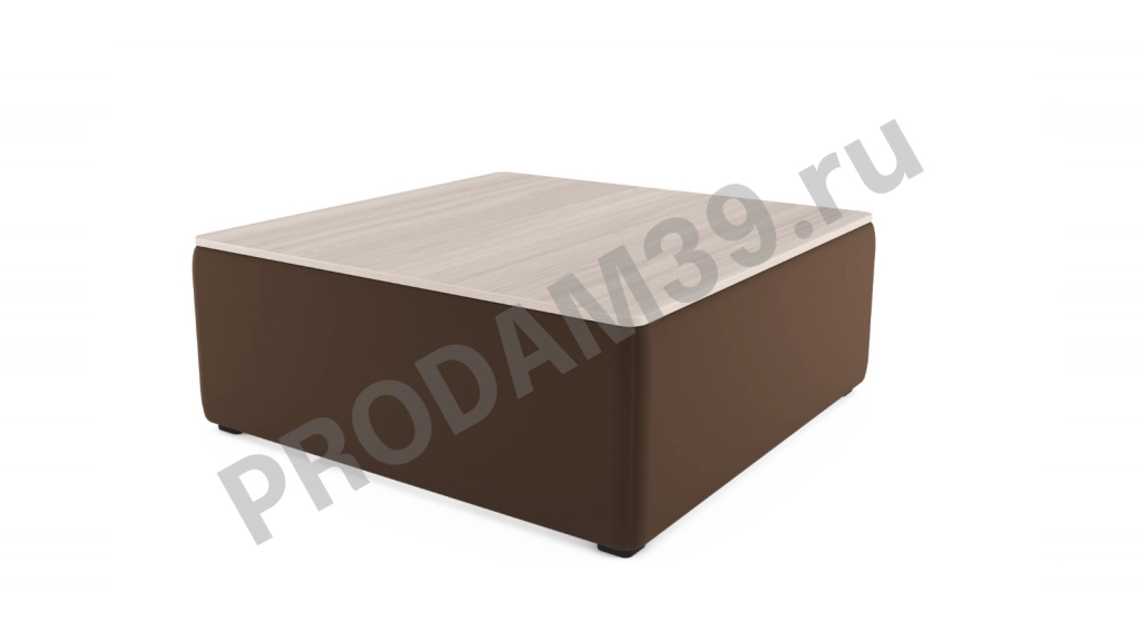 Журнальный стол-пуф Cristofer, цвет Ясень sky velvet, В39*Ш85*Г63