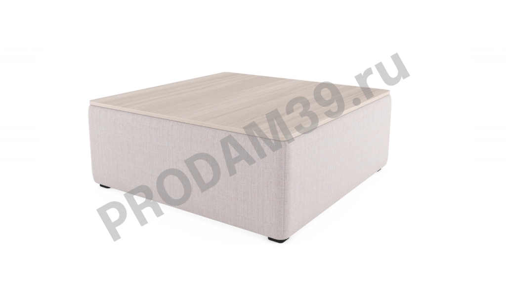 Журнальный стол-пуф Cristofer, цвет Ясень Iris, В39*Ш85*Г63