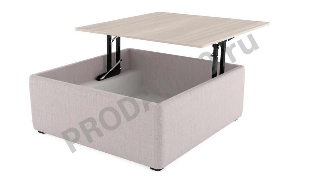 Журнальный стол-пуф Cristofer, цвет Ясень Iris, В39*Ш85*Г63