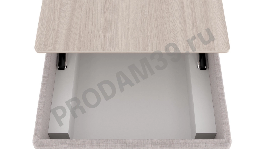 Журнальный стол-пуф Cristofer, цвет Ясень Iris, В39*Ш85*Г63