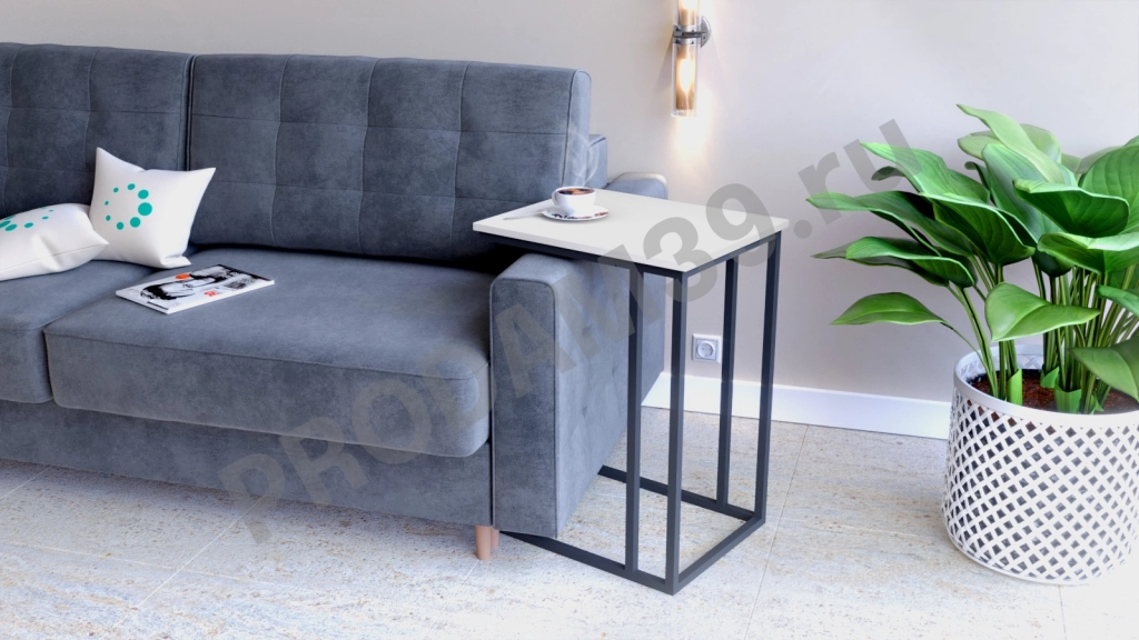 Журнальный стол Odin для дивана (h-72), цвет Белый, 42*52,2*72