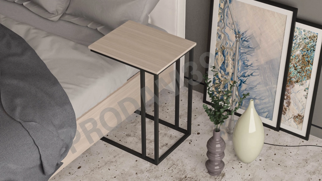 Журнальный стол Odin для кровати (h-65), цвет Ясень, 42*52,2*65