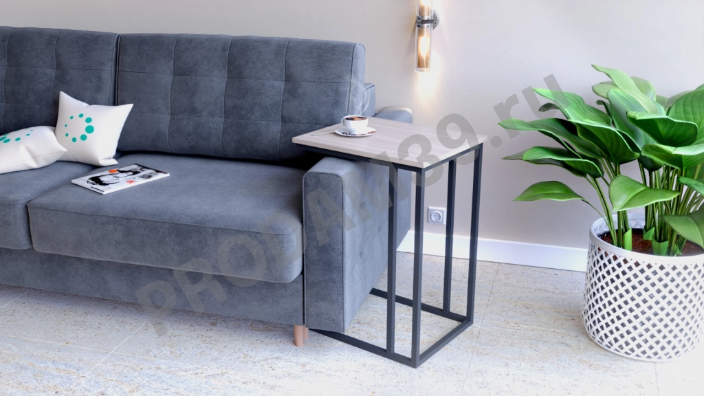 Журнальный стол Odin для дивана (h-72), цвет Ясень, 42*52,2*72