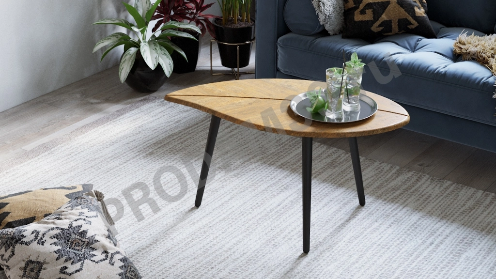 Журнальный стол Berli, цвет Американский дуб, В47*Ш90*Г50