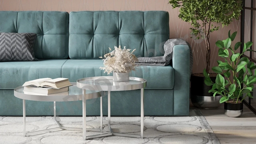 Журнальный стол Frimont, цвет белый/хром, Ш 55 х В 45 х Г 55