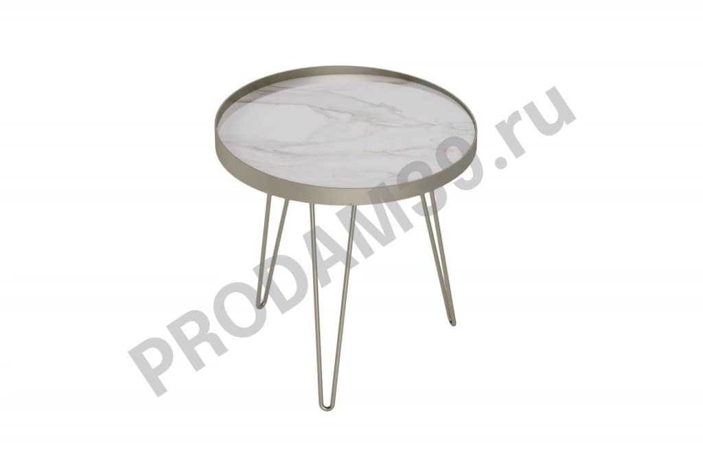 Журнальный стол Ventura, цвет белый титан, Ш55*Г55*В57