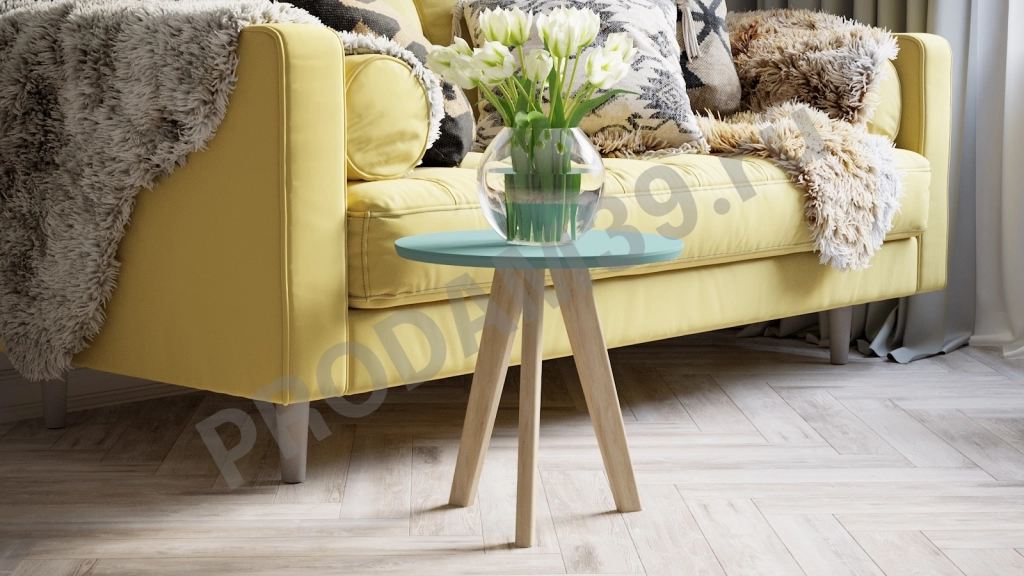 Журнальный стол Melton new, аквамарин/дуб, 40*40*40