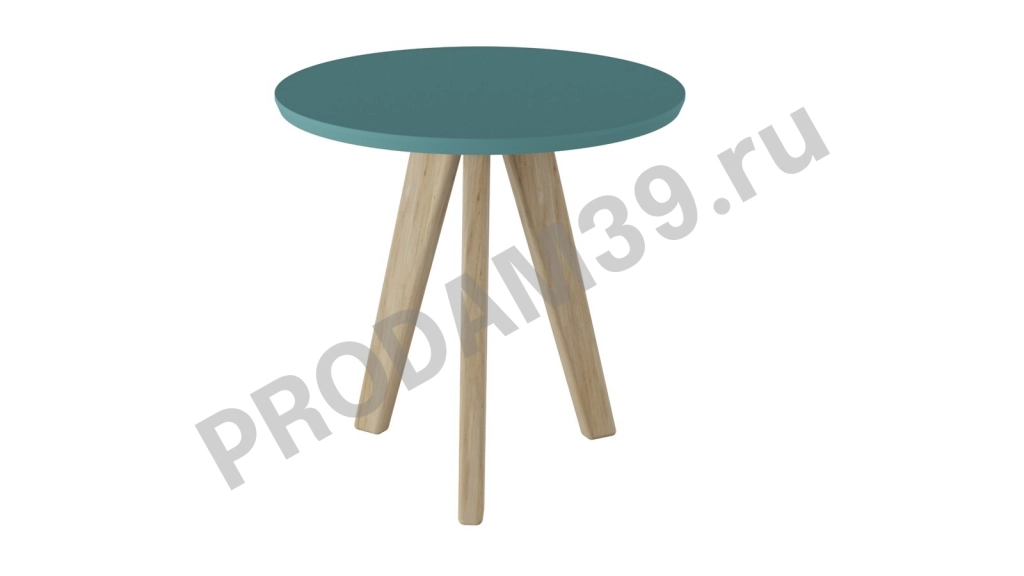 Журнальный стол Melton new, аквамарин/дуб, 40*40*40