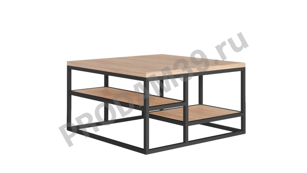 Стол журнальный Odin Plus, цвет Дуб Бардолино, 75*40*75