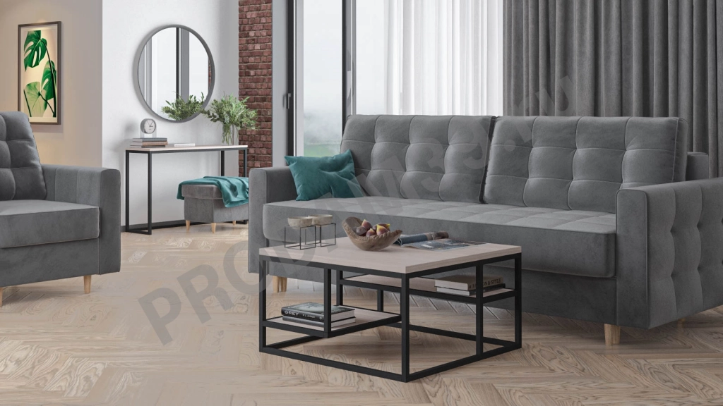 Стол журнальный Odin Plus, цвет Ясень, 75*40*75