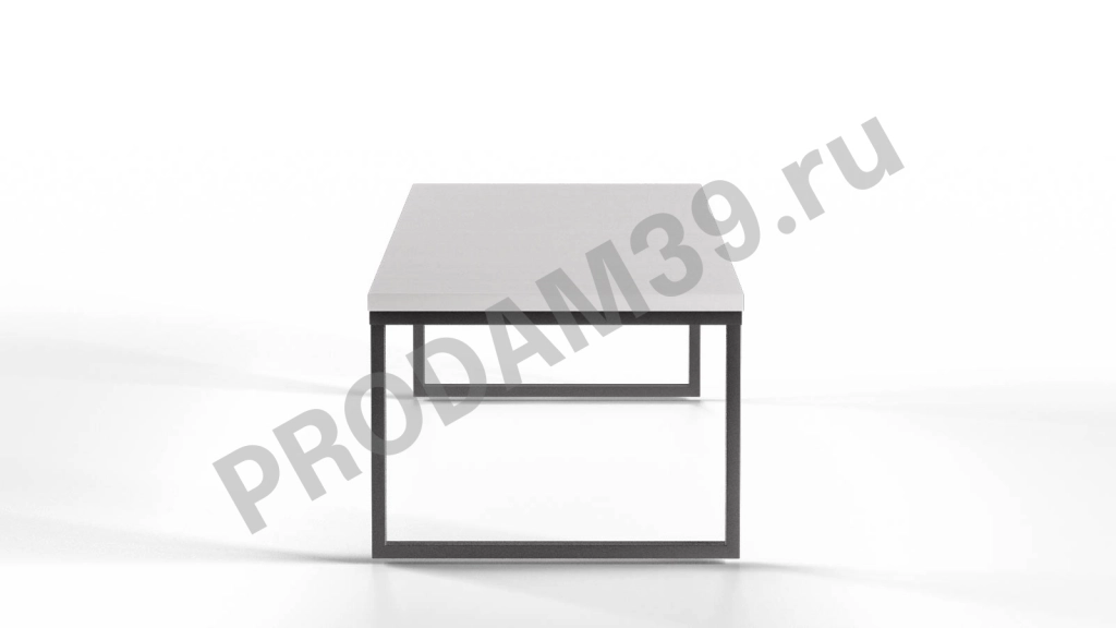 Журнальный стол Odin Max, цвет Белый премиум, 101*39*54