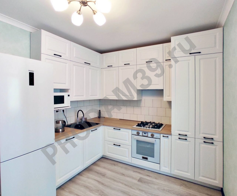 Белоснежная кухня от студии Mykitchen