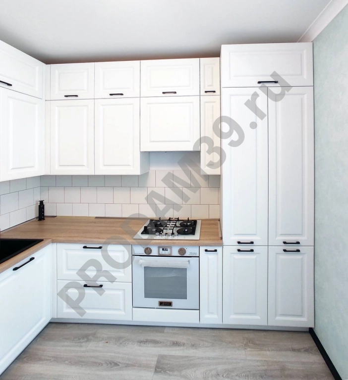 Белоснежная кухня от студии Mykitchen