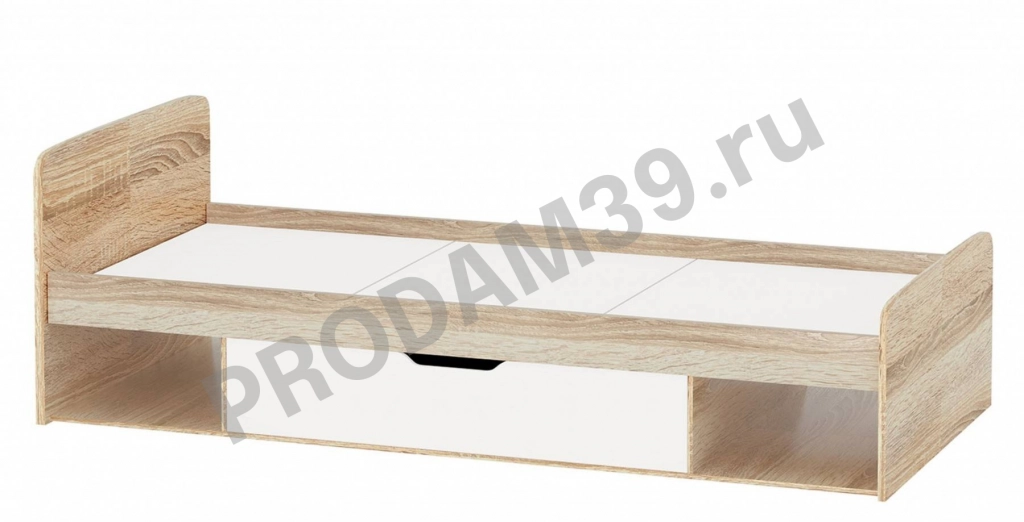 Стелс Кровать 90 Дуб Сонома/Белый