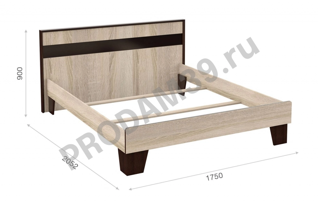 Кровать двуспальная «Эшли» 160