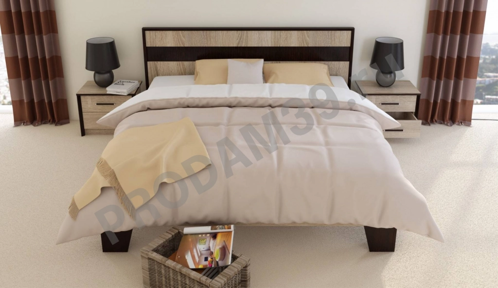 Кровать двуспальная «Эшли» 160