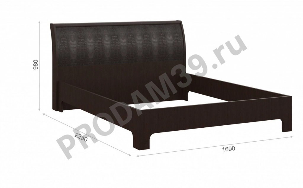 Кровать 160 без основания под матрас ТОКИО