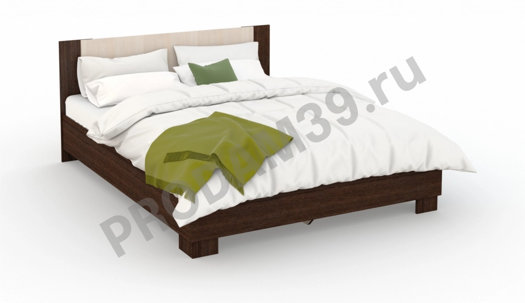 Кровать 160 с основанием под матрас АВРОРА