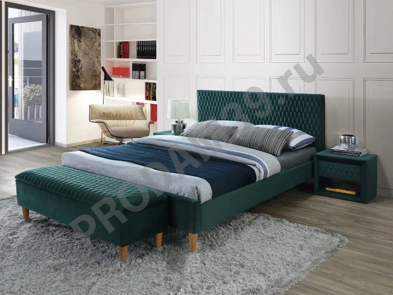 Кровать без матраса Azurro velvet 1,8