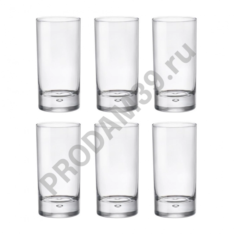 Набор стаканов BARGLASS 375 мл 6 шт высокий