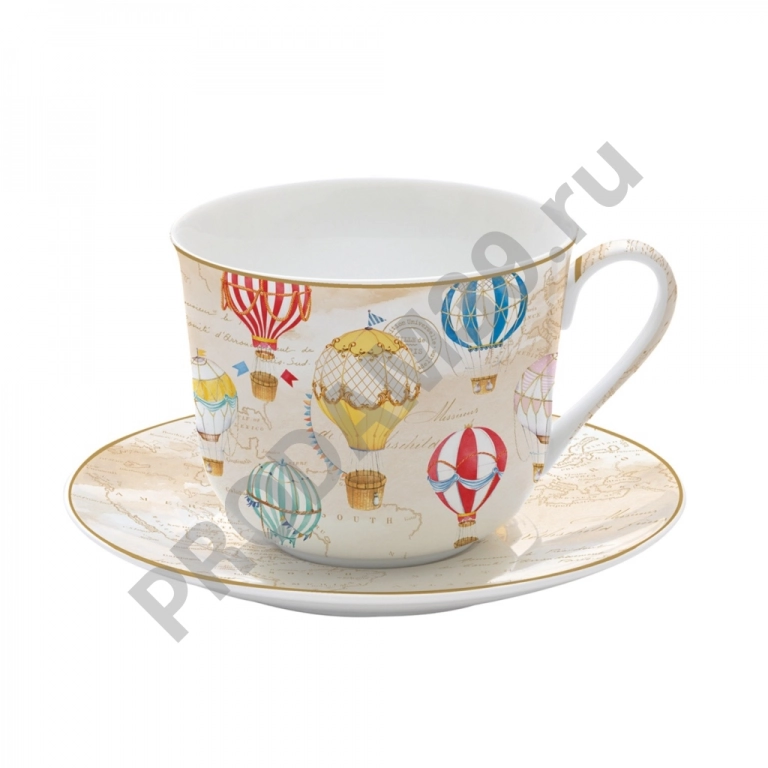 Кружка с блюдцем AIR BALLOONS 400 мл