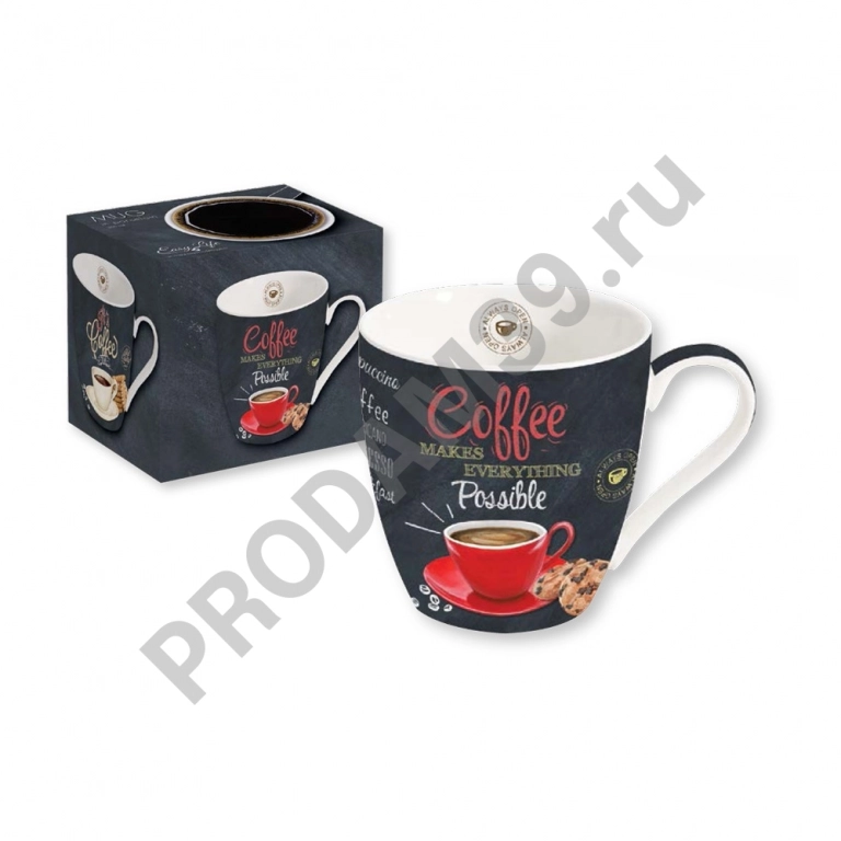 Кружка IT'S COFFEE TIME RED 350 мл