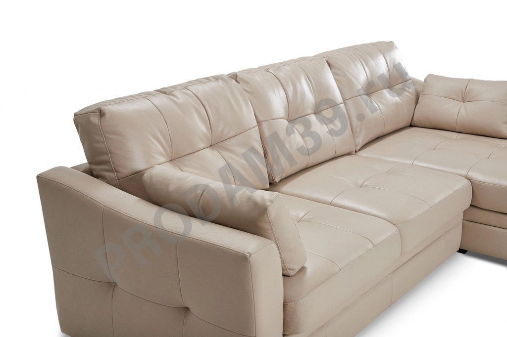 Перетяжка, обивка кожаного углового дивана, гарнитура