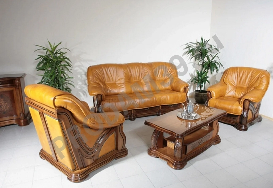 Перетяжка, обивка кожаного дивана, гарнитура