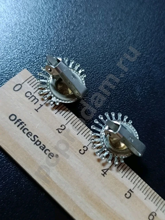 Клипсы. Винтаж СССР. Маркировка. Стекло.