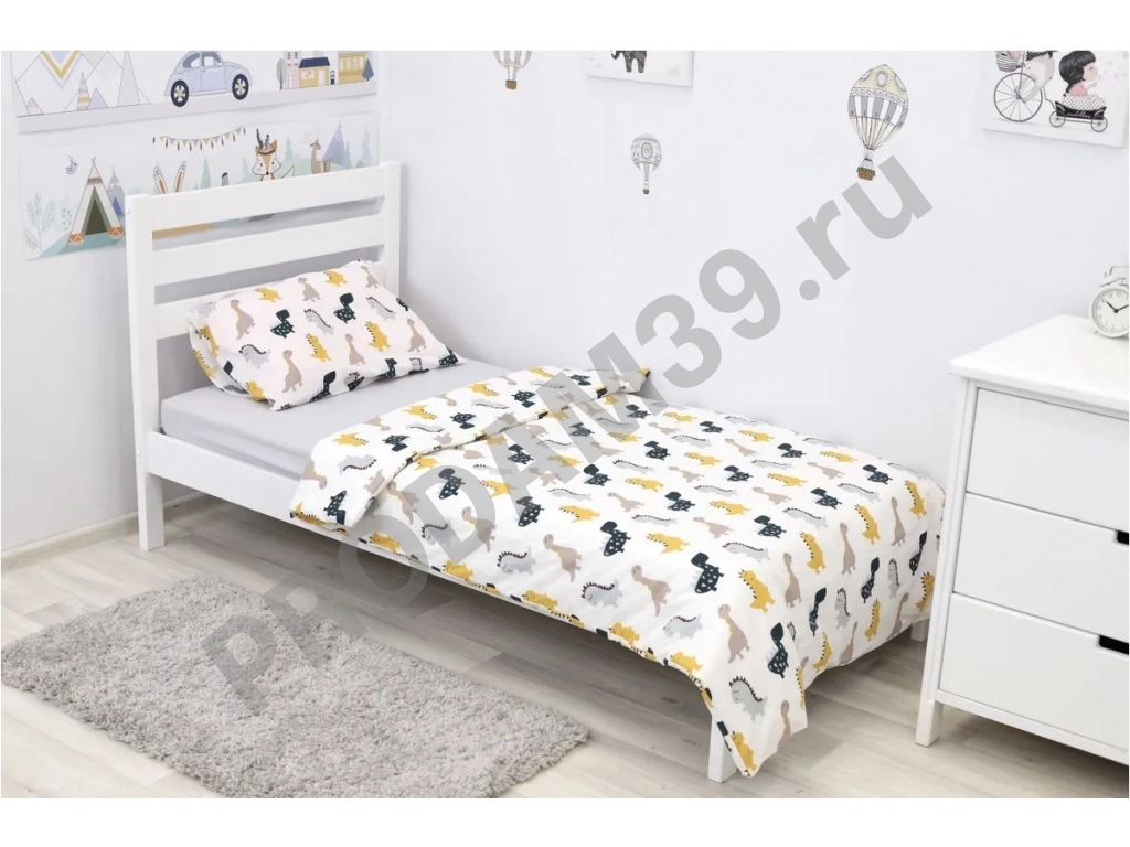 Кровать CitySleep ЭКО 7 белая