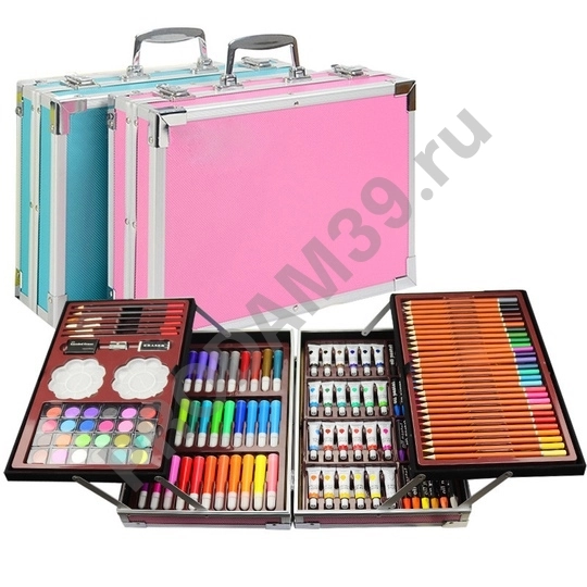 Художественный набор в металлическом кейсе