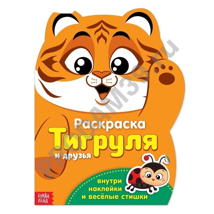 Раскраска формовая с наклейками 