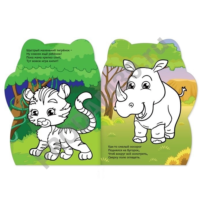 Раскраска формовая с наклейками 