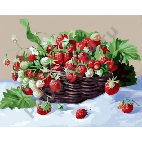 Картина по номерам PK 11502 Вкус лета. Клубника 40*50