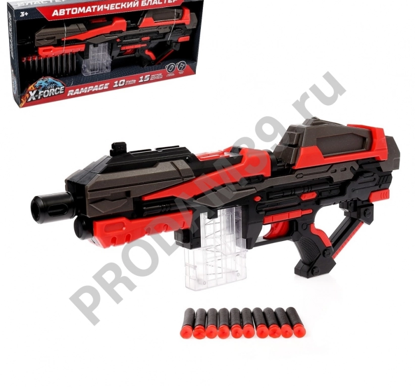 Бластер RAMPAGE, стреляет мягкими пулями