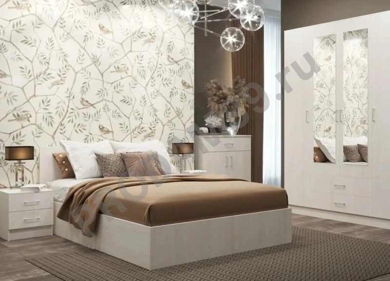 Кровать, тумба, шкаф Ронда, анкор