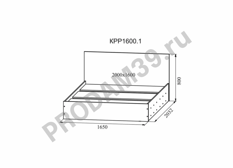Кровать, тумба, шкаф Ронда, анкор