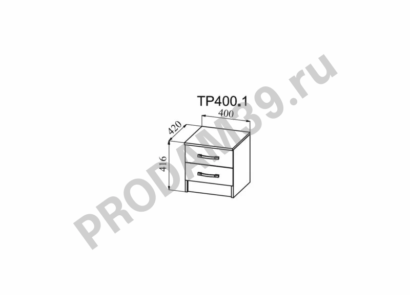 Кровать, тумба, шкаф Ронда, анкор