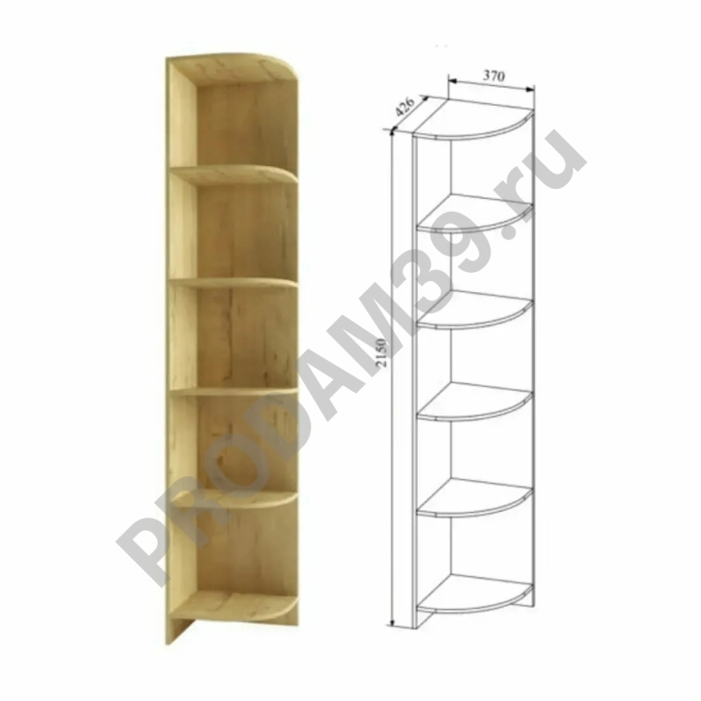Стеллаж угловой
