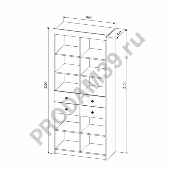 Стеллаж Сканди