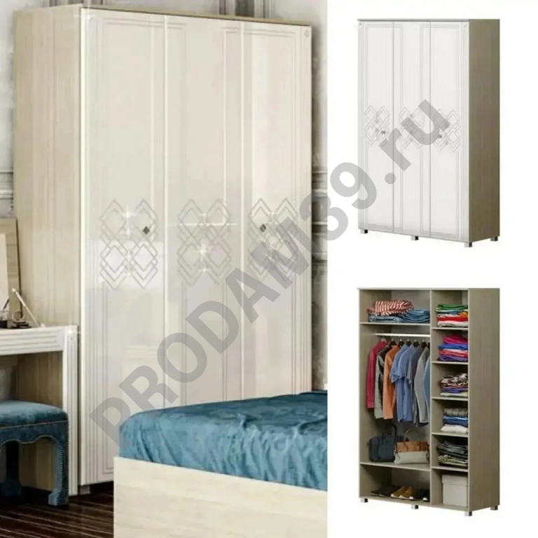 Шкаф 3хдв Амели