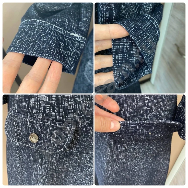 Серое платье офисное с пуговицами офисное 44-46