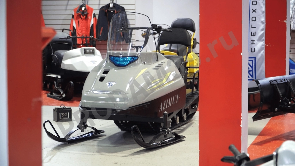 Мини - снегоход Бурлак Azimut (Азимут), Loncin 24 л.с., серый (машинокомплект)