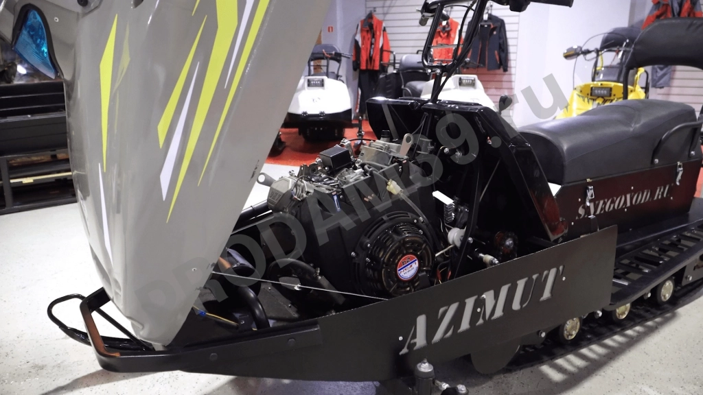 Мини - снегоход Бурлак Azimut (Азимут), Loncin 24 л.с., серый (машинокомплект)